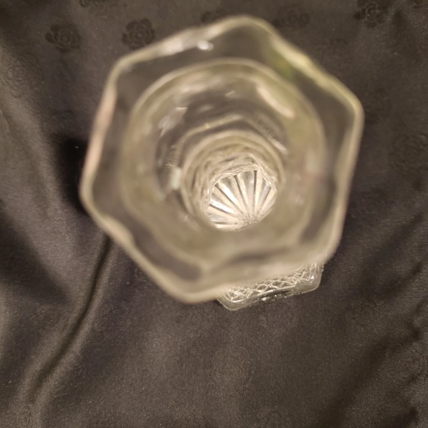 Clear Glass Candlestick Holder - photo 2
