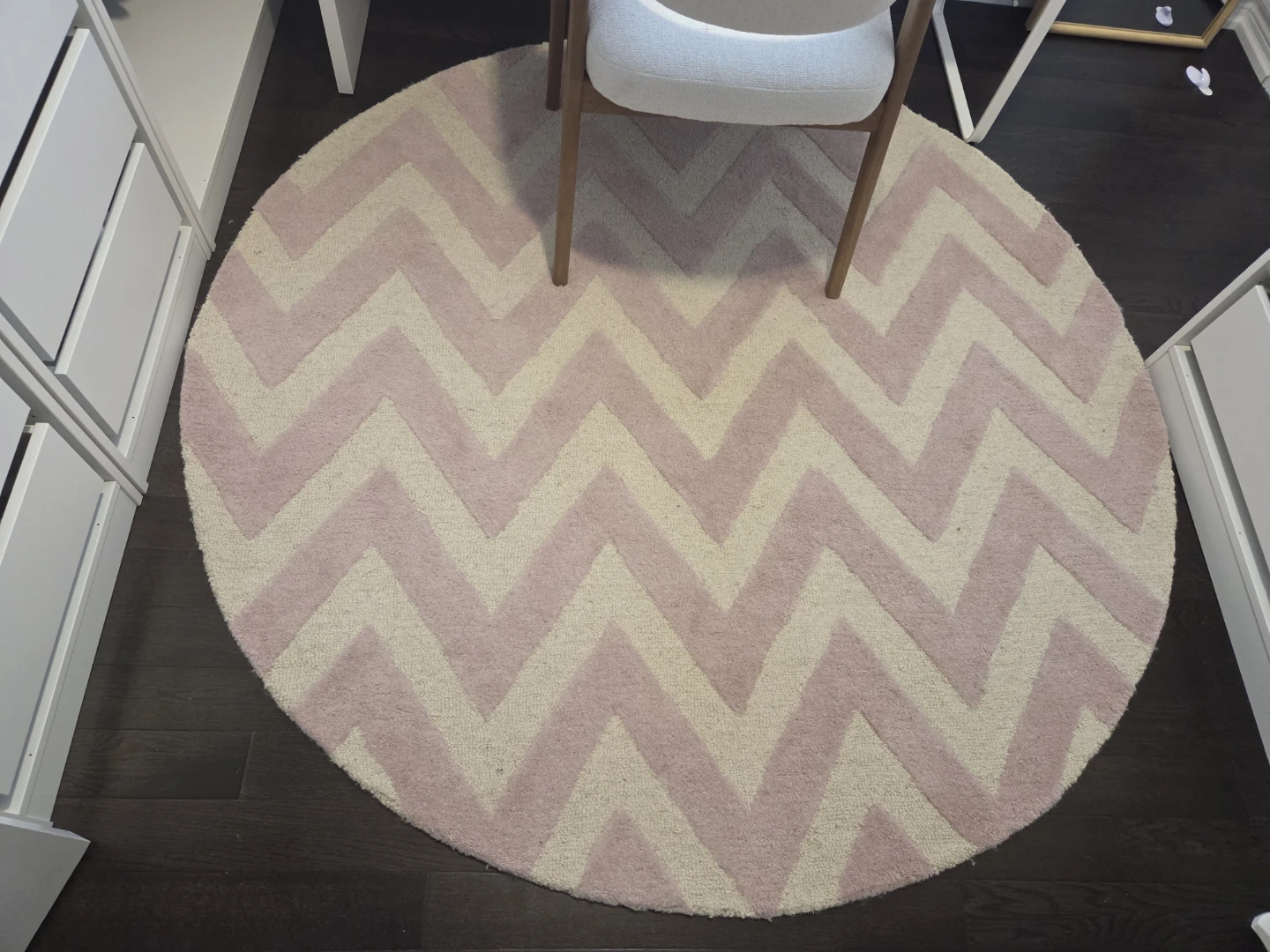 Handmade Tufted Wool Light Pink/Ivory Area Rug