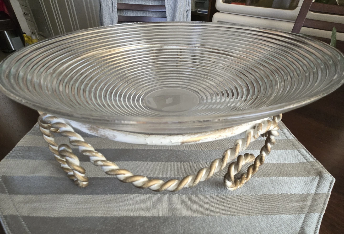 Glass Fruit bowl with stand