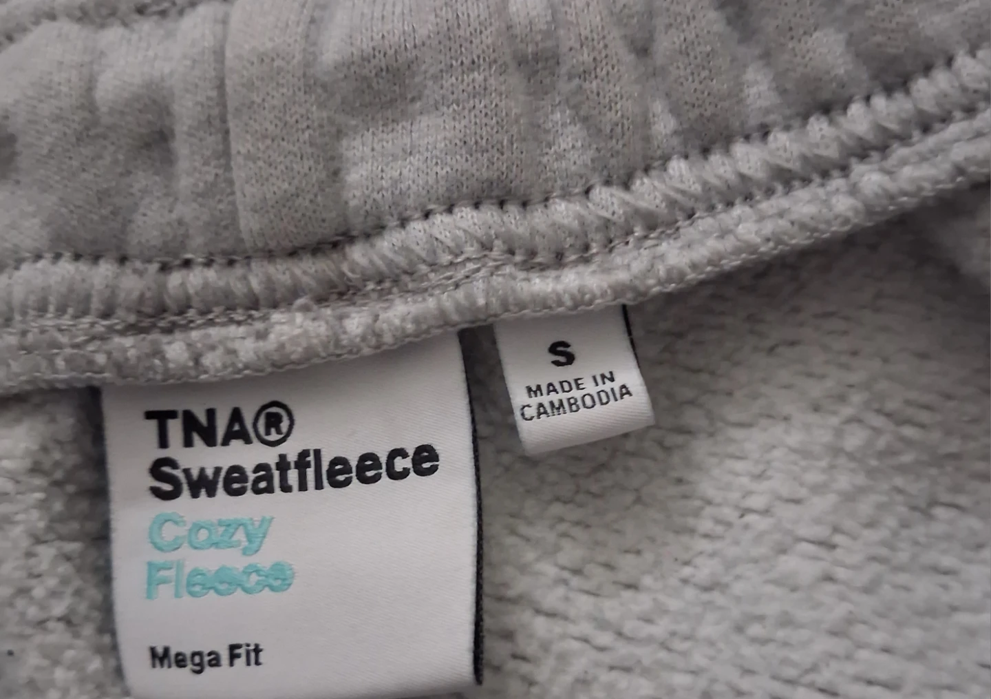 TNA Sweatfleece Cozy Fleece Mega Fit Sweatpants Size S - photo 2
