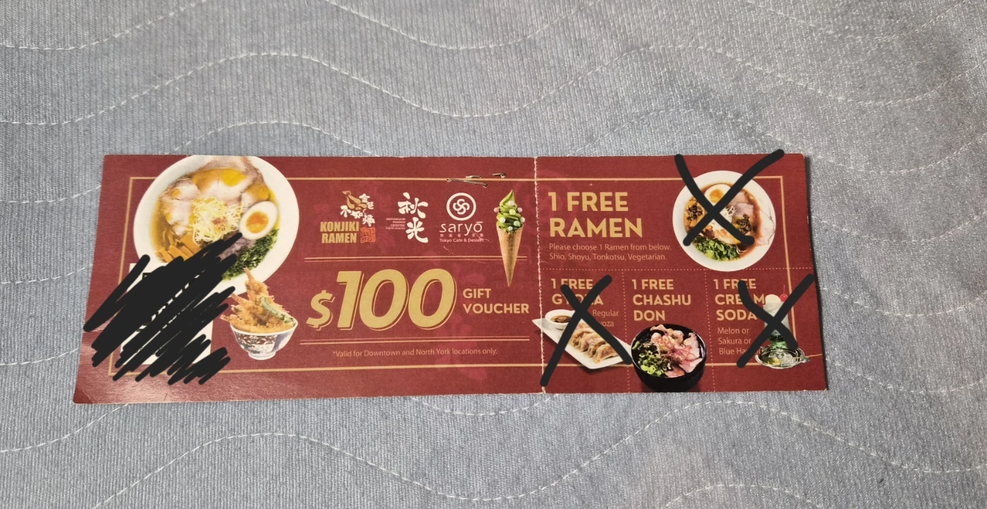 Free Chashu Don at Konjiki (Expires today)