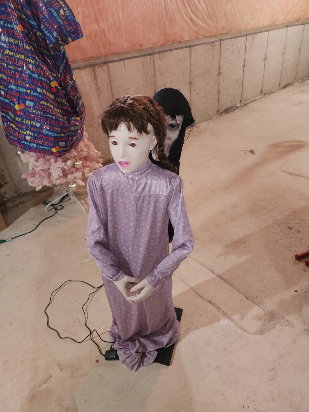 Ophelia Animated Halloween Figure - Child with Ghost