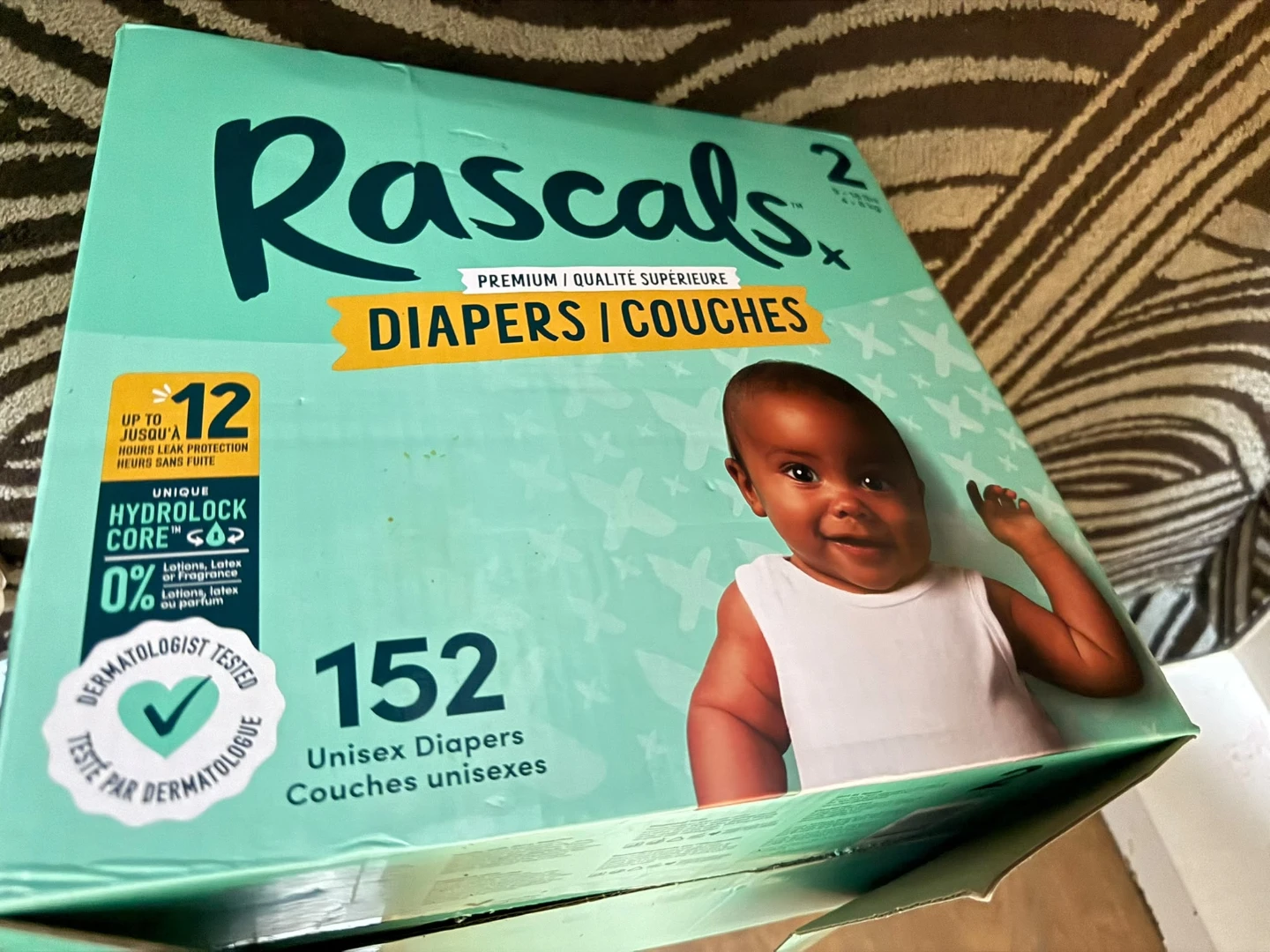 Rascal + Friends premium diapers, Size 2
