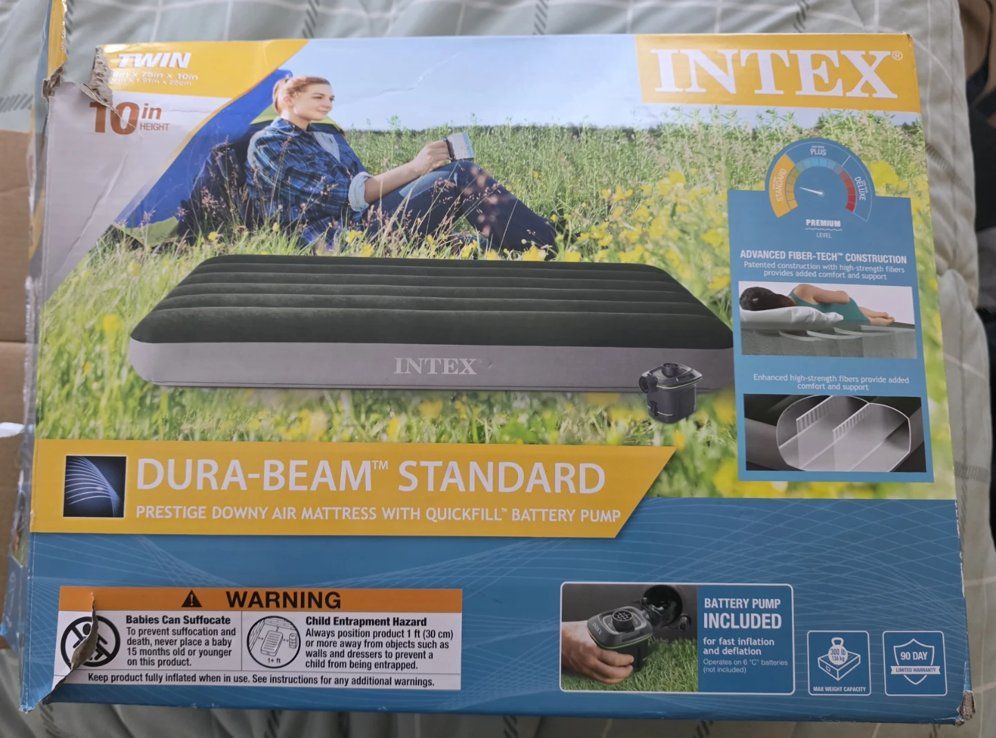 Camping Set - Mattress, Quickfill pump & Tent