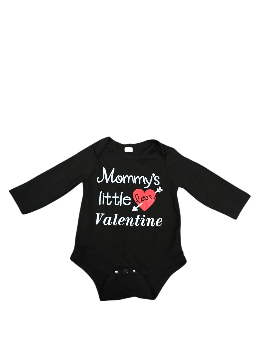 Baby Boys’ Mommy’s Little Valentine Long-Sleeve Romper