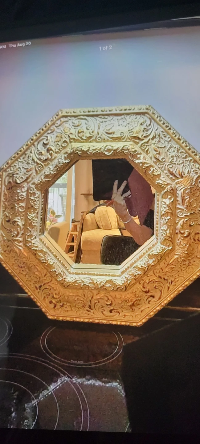 Ornate Gold Octagon Mirror