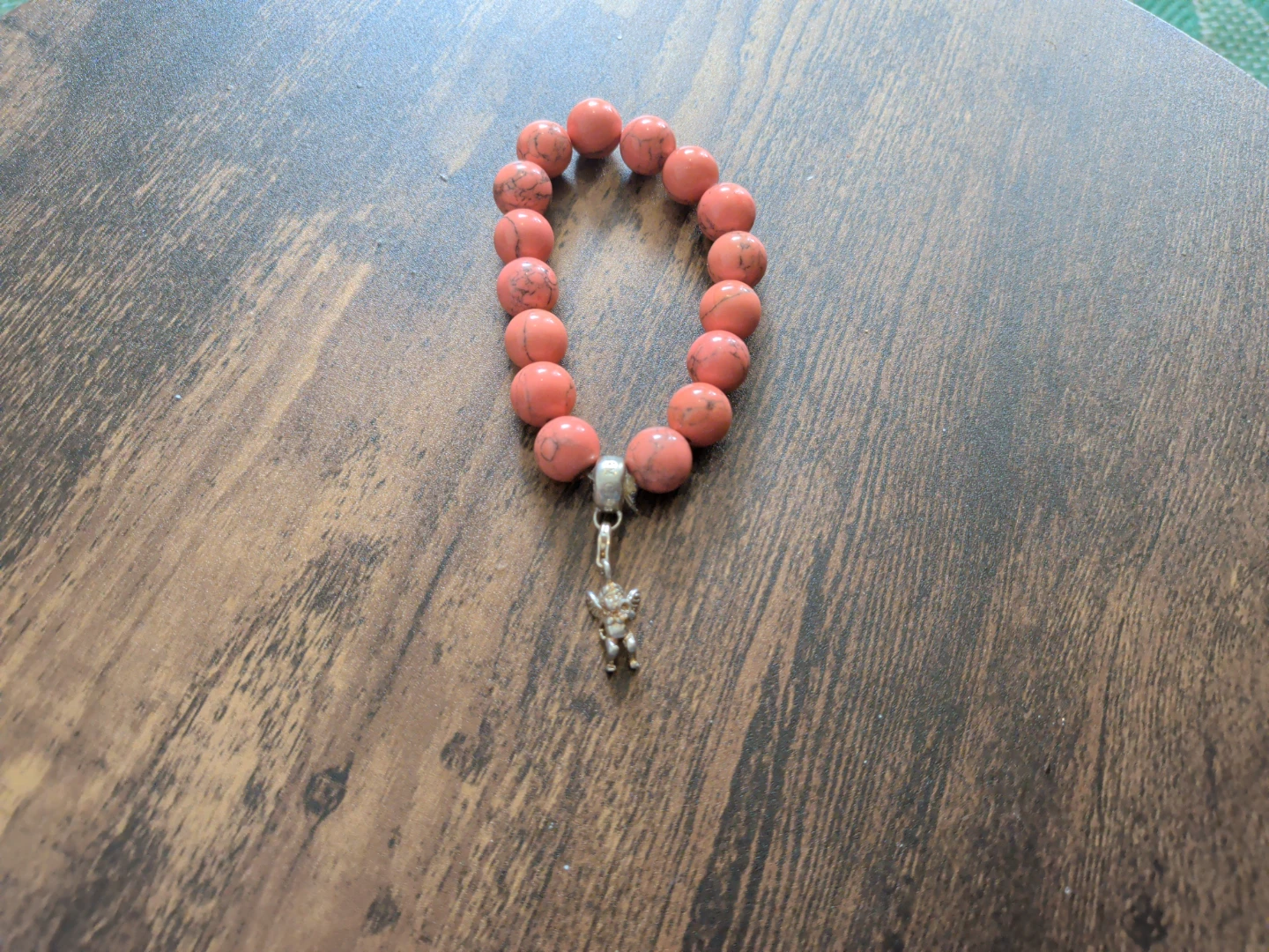 Thomas Sabo Coral Beaded Bracelet with Charm
