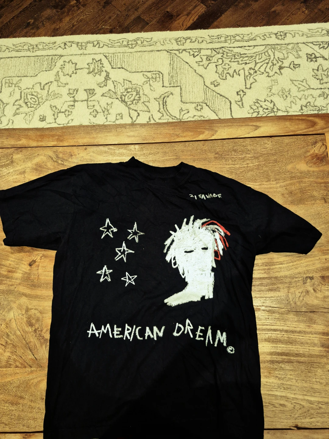 21 Savage American Dream Black Graphic T-Shirt