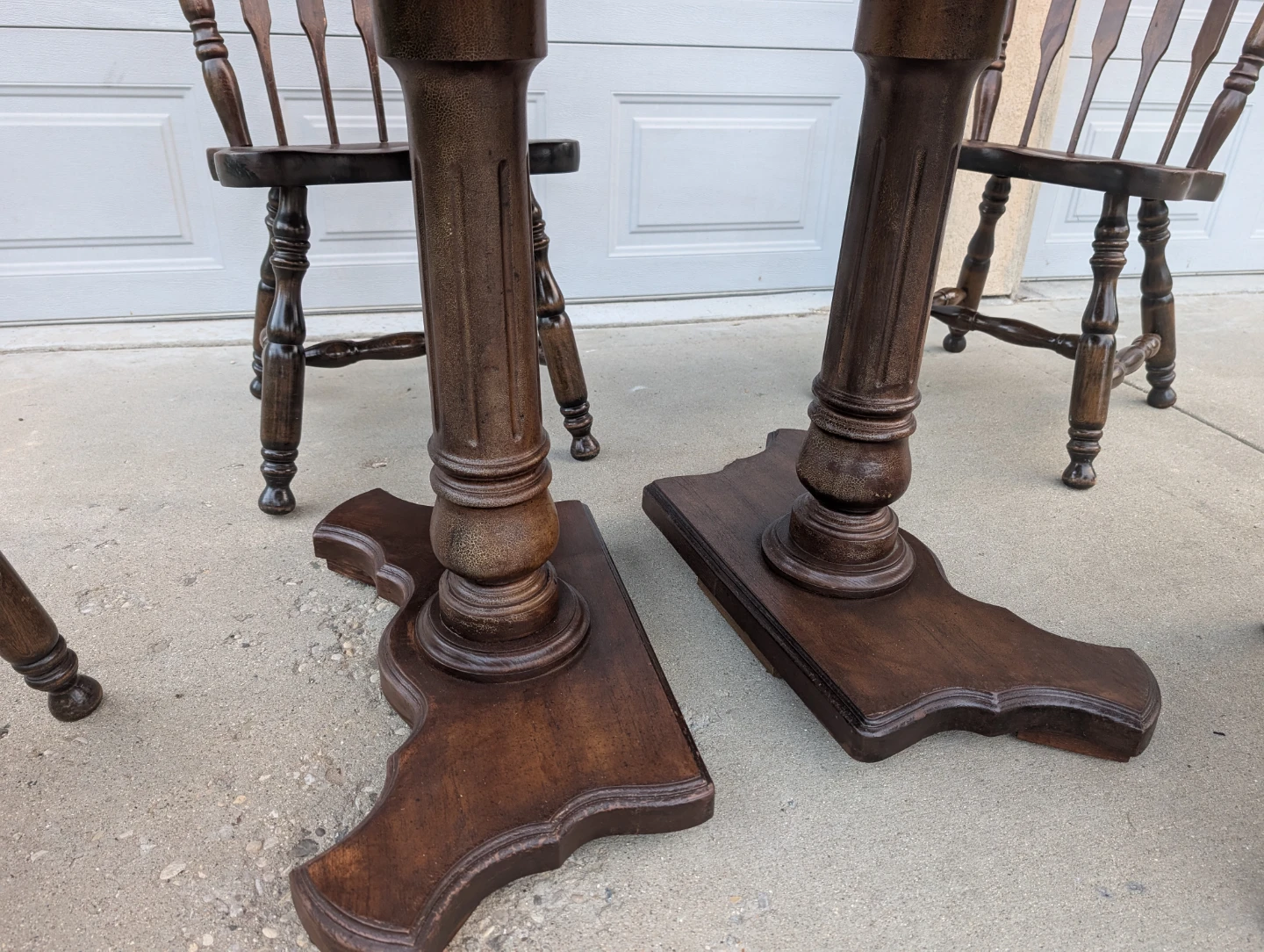 Solid Wood Dining Table and 4 Chairs Set - photo 5