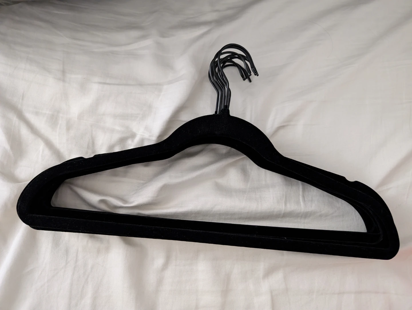 Black Velvet Hangers (Set of 10) for Sweaters, Shirts, Dresses