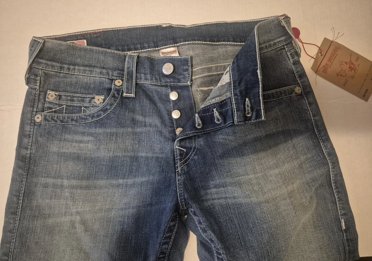 True Religion Rocco Mid Rise Skinny Jeans Size 33