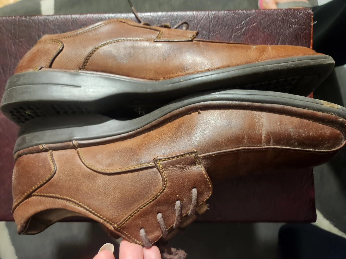 Vintage State Street Men's Brown Lace-up Dress Shoes