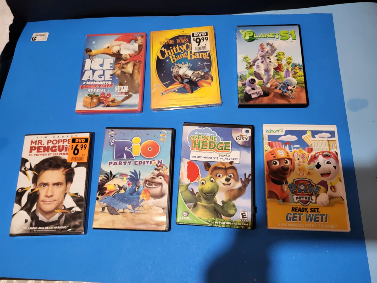 Lot of 7 Kids DVD Movies