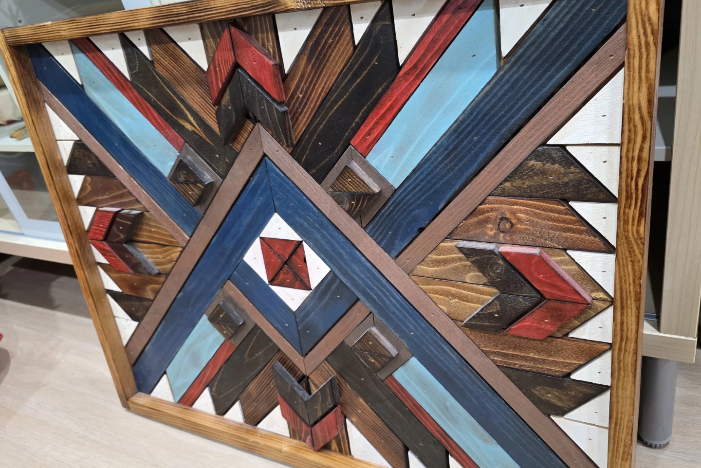 Geometric Wood Wall Art - photo 2