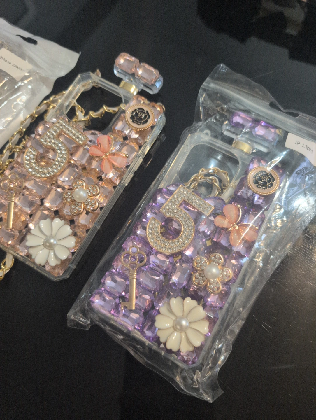 3- iPhone 12 Mini Bling Case with Chain - photo 3