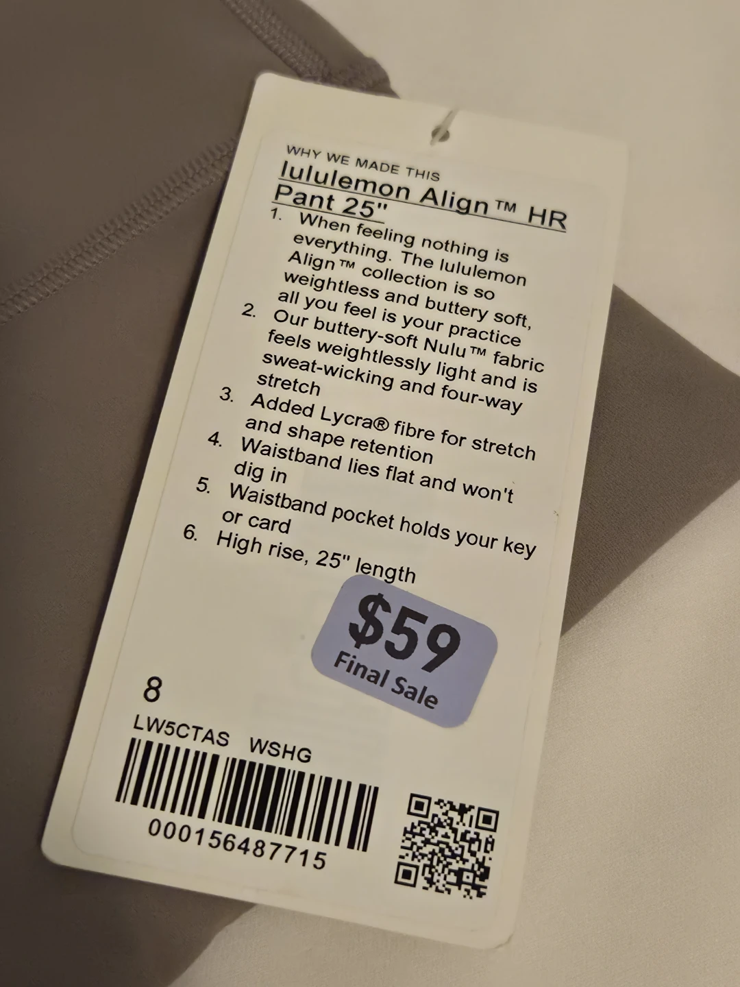Lululemon Align HR Pant 25" - Size 8 - photo 2