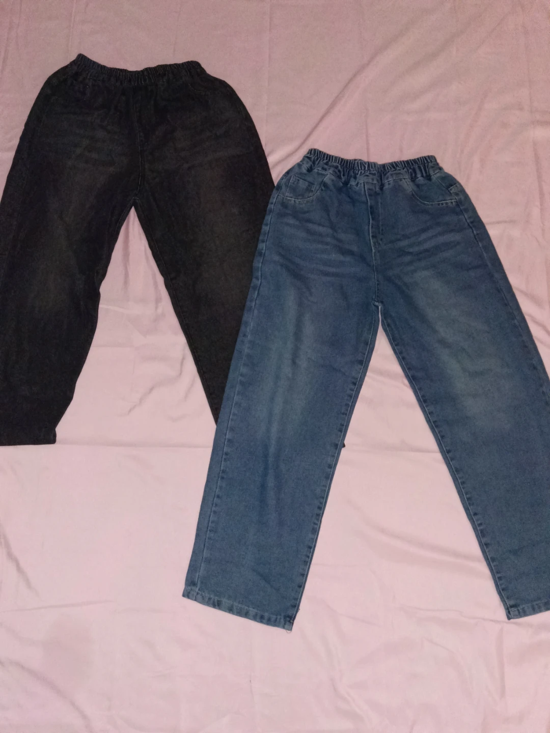 2 Pairs of Denim Jeans - Black and Blue