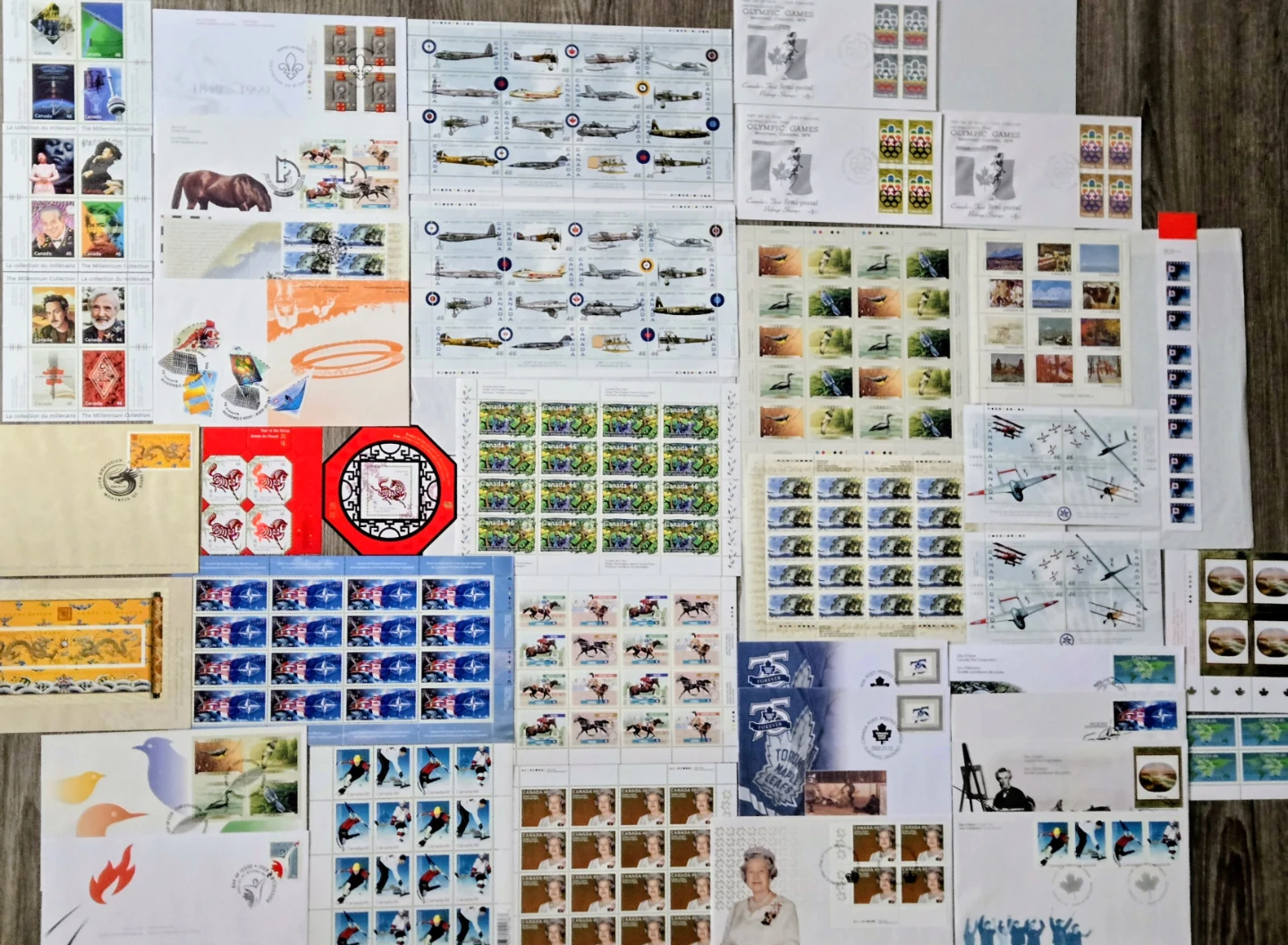 Canadian Stamp Lot, $100 Plus FV. & First Day Cover Bonus