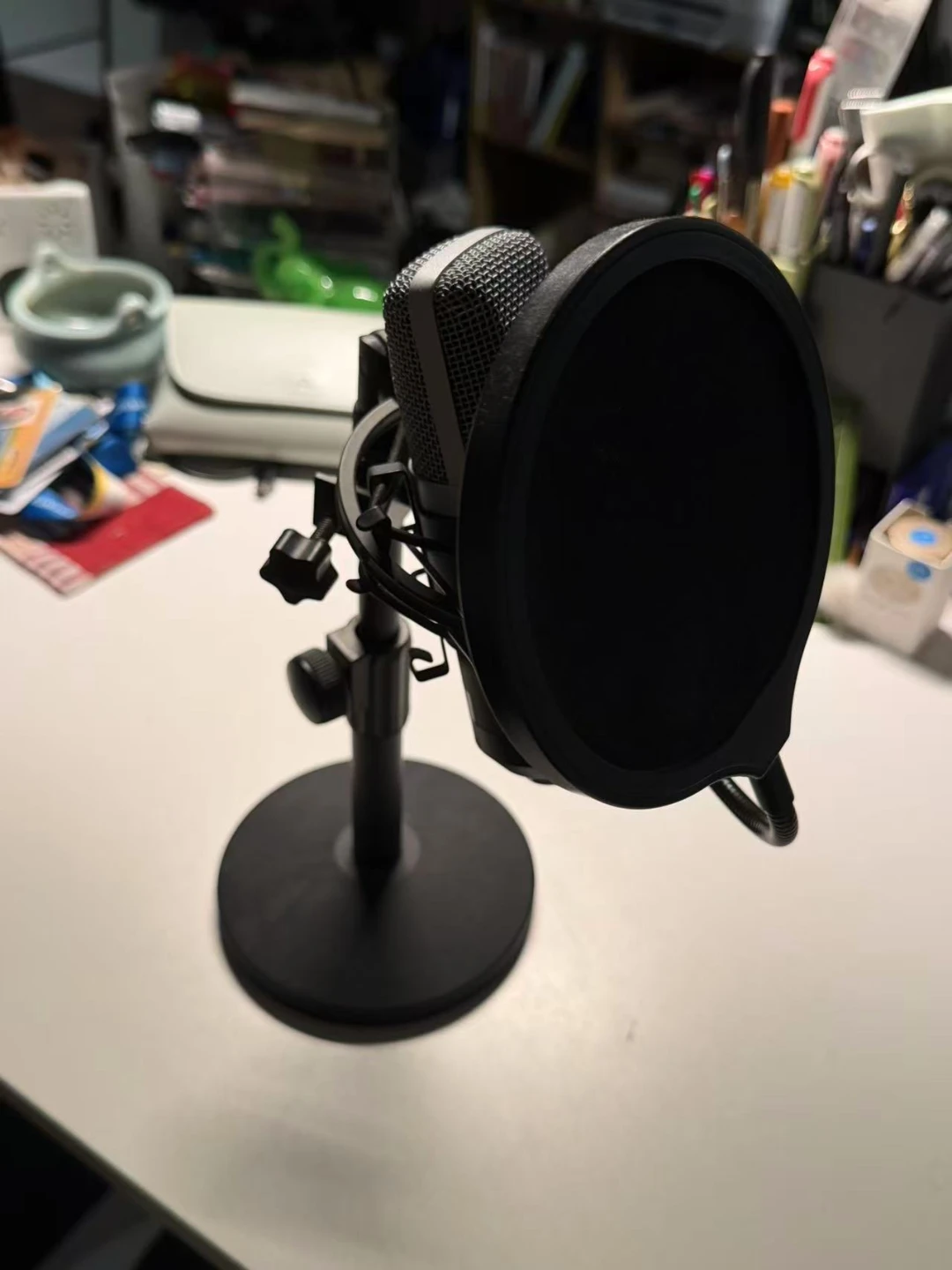Condenser Microphone with Pop Filter and Desk Stand - photo 2