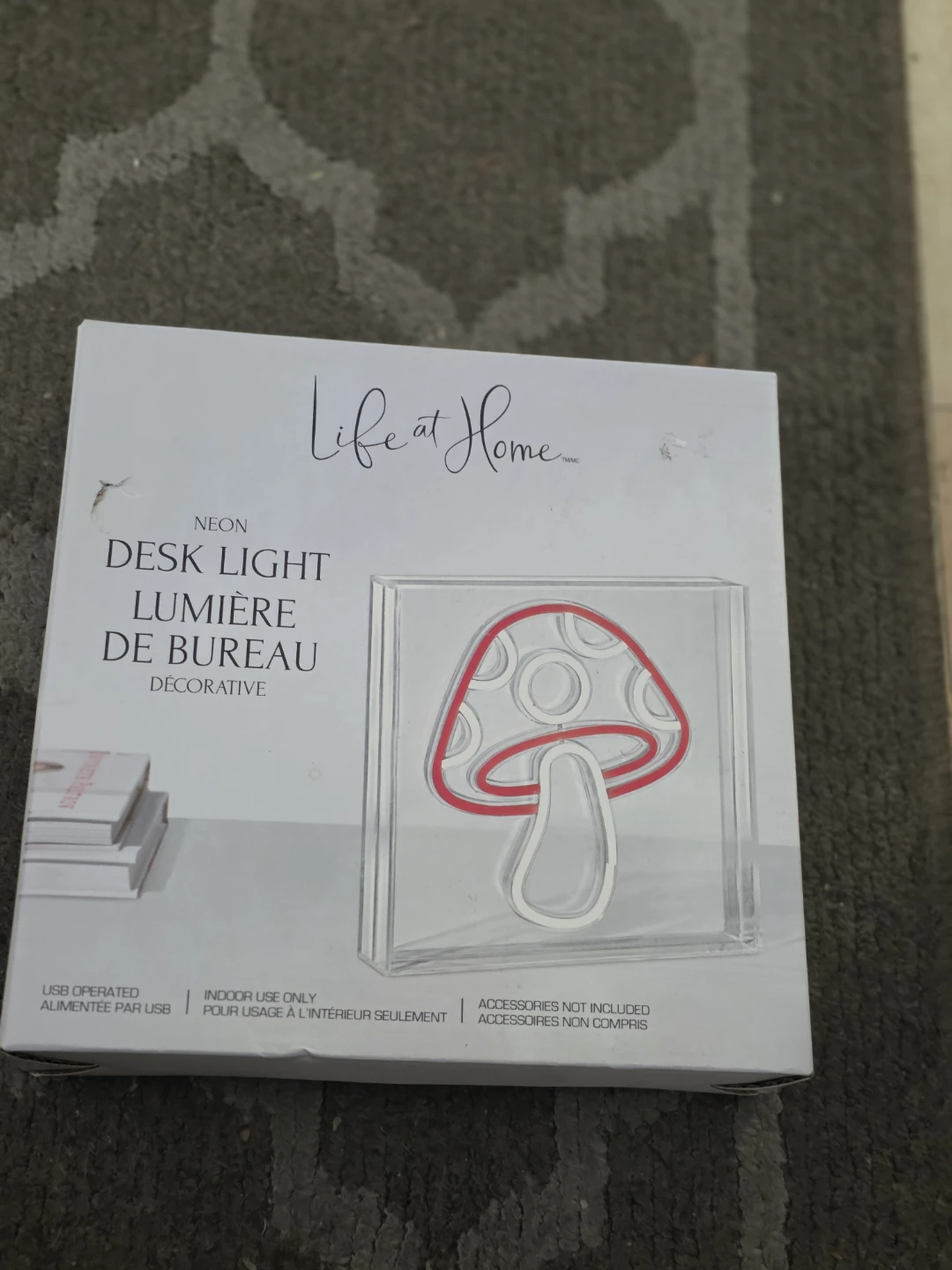 Life at Home Neon Mushroom Desk Light - photo 2