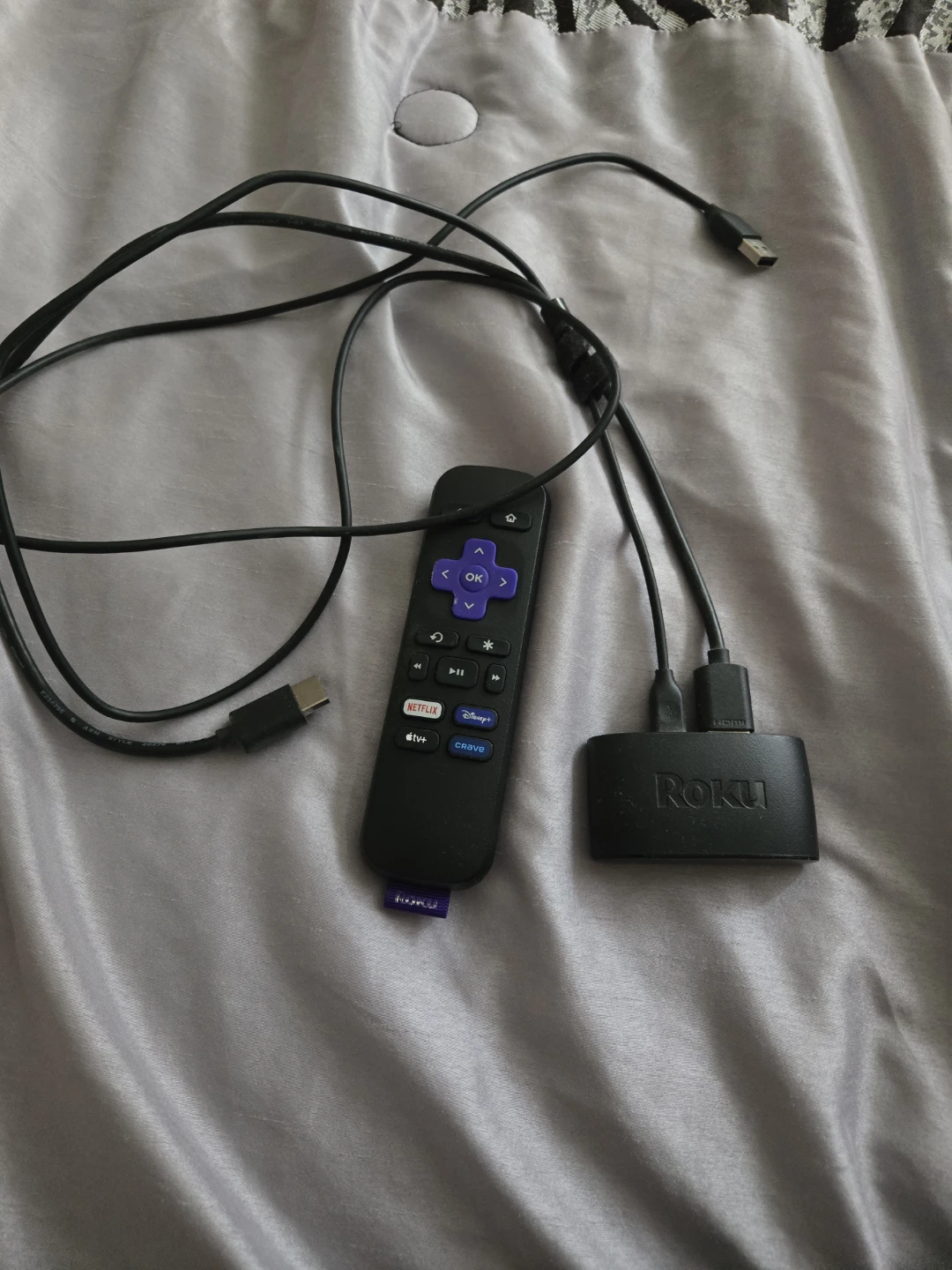 Roku Express Streaming Player with Remote and Cables