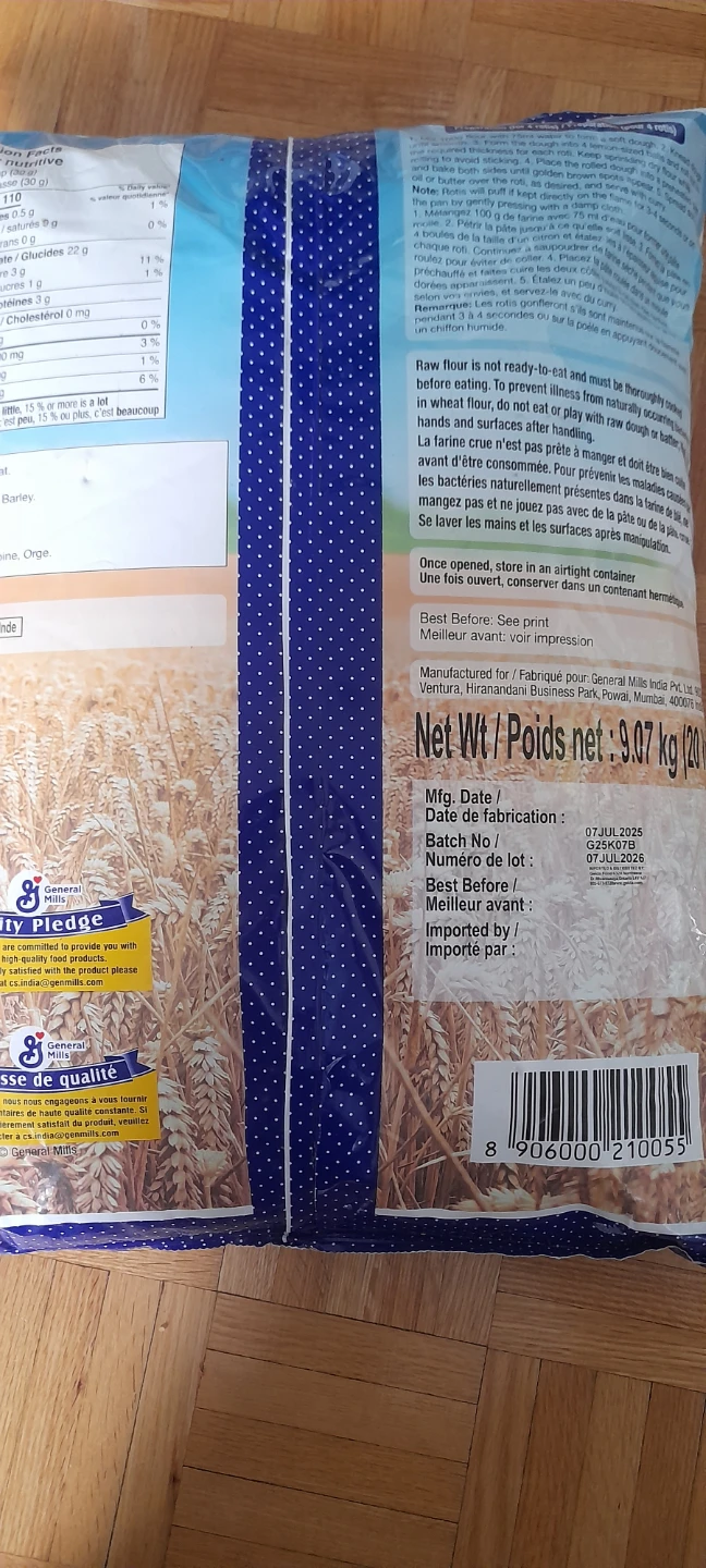 Pillsbury Chakki Atta Whole Wheat Flour 9.07 kg - photo 2