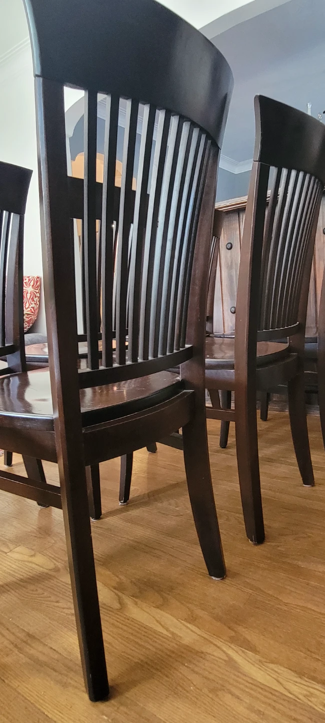 Canadel solid wood Dining Chairs .$200each