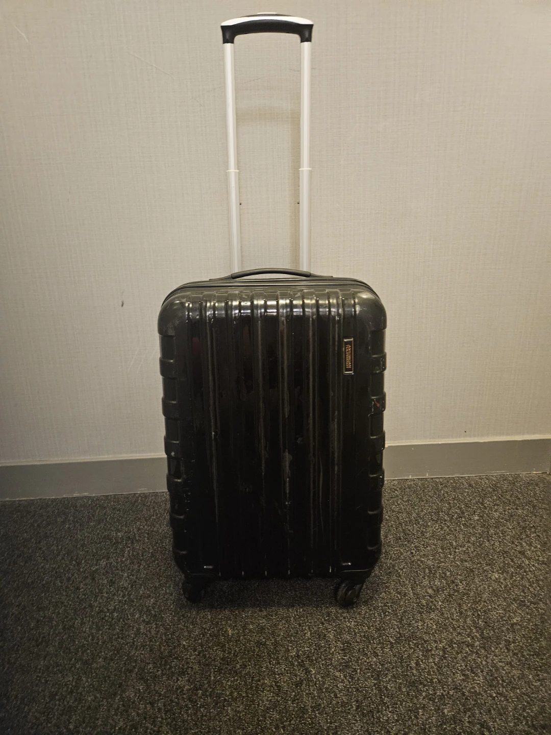 American Tourister Black Carry-On Suitcase