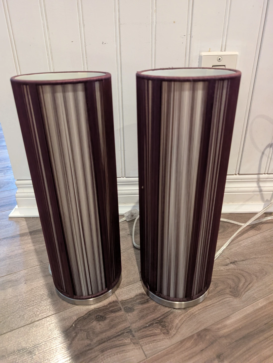 Pair of Bouclair Stringed Table Lamps