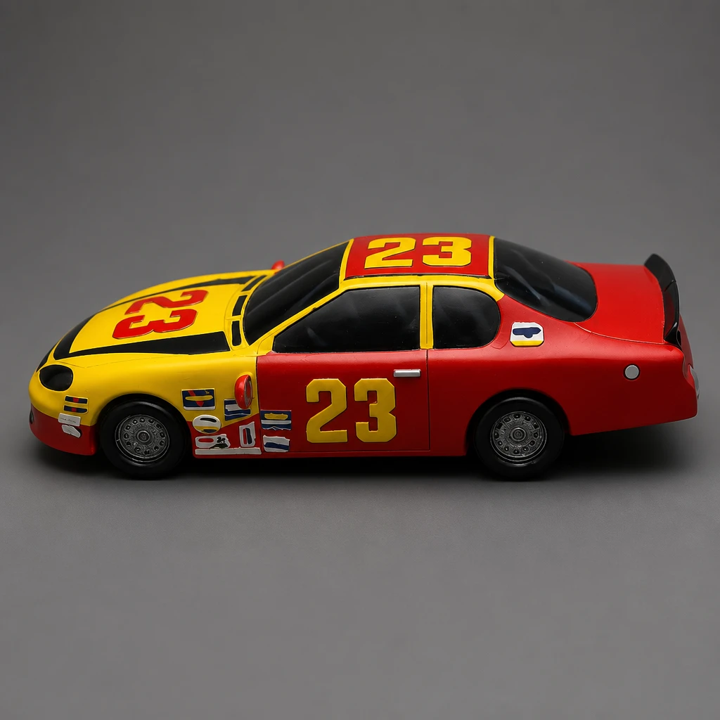 Vintage Jimmy Spencer #23 NASCAR Custom Table Lamp - photo 3