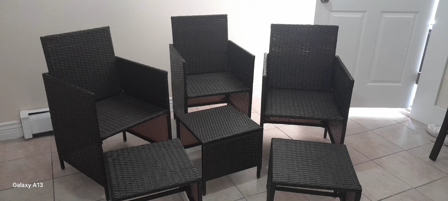 Wicker Patio Chairs and Tables Set - photo 3