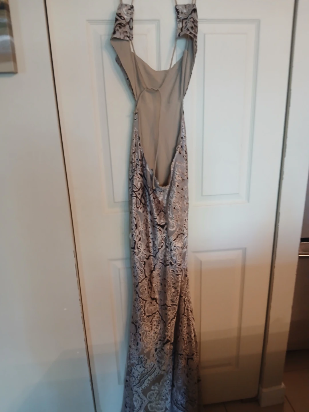 ASOS Paisley print brown maxi dress, size 4 - photo 5