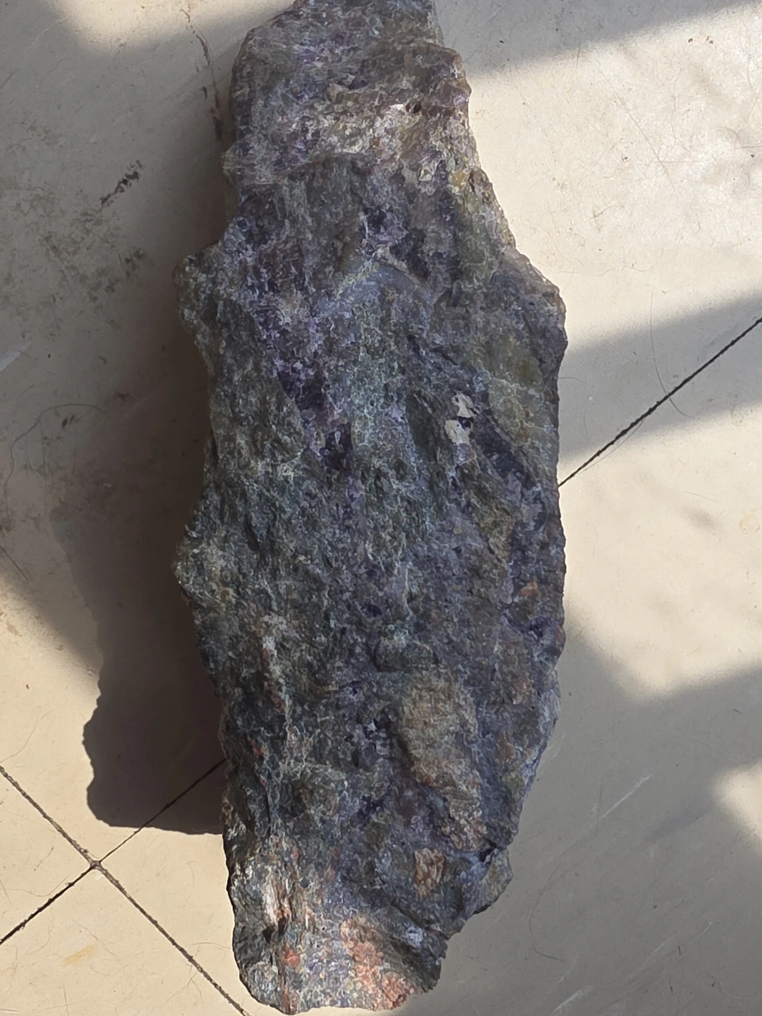 Raw Purple Fluorite & Barite Mineral Specimen - photo 3