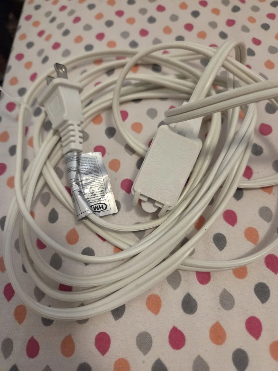 White Extension Cord - photo 2