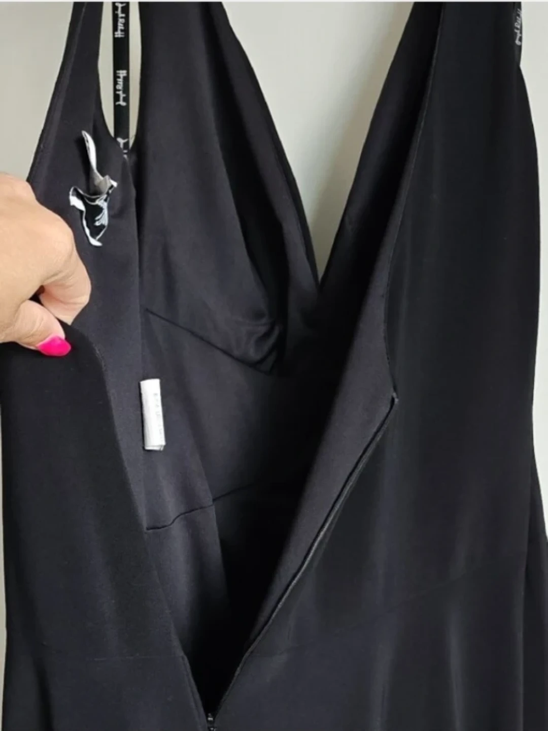 Joseph Ribkoff Black V-Neck Knot Front Dress - photo 5