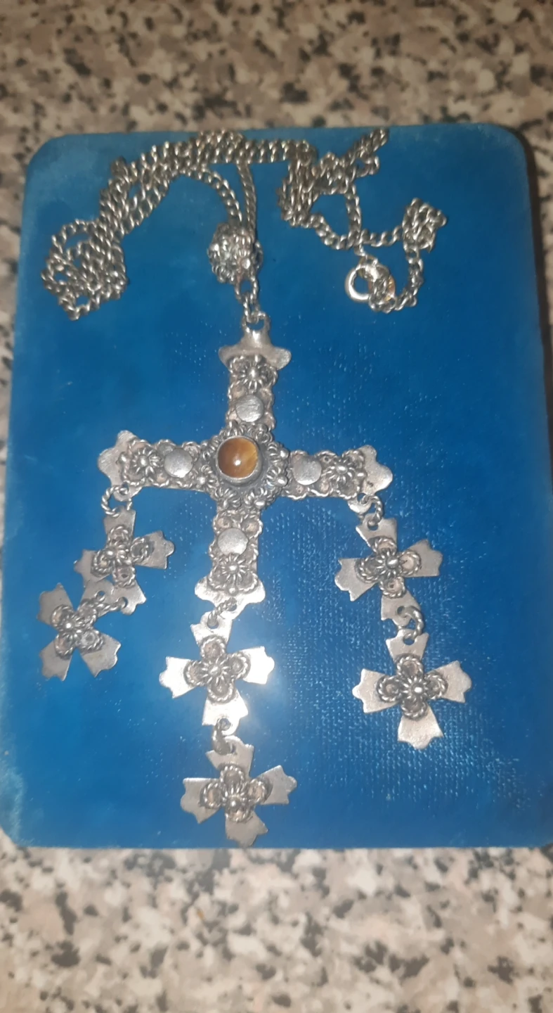 Vintage Sterling Silver texco lalalag Pendant Necklace