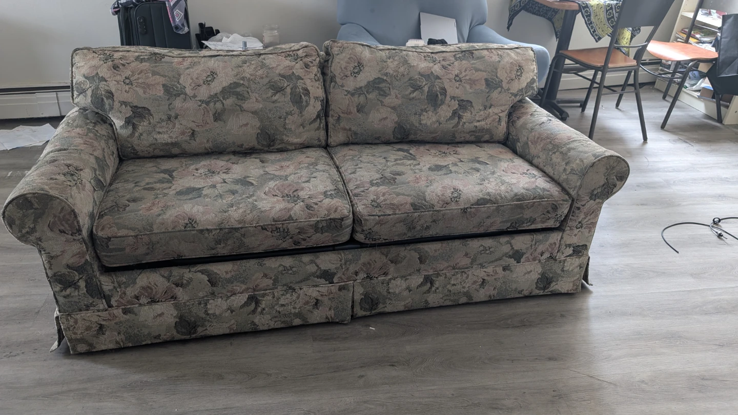 Floral Loveseat Sofa Bed - photo 2