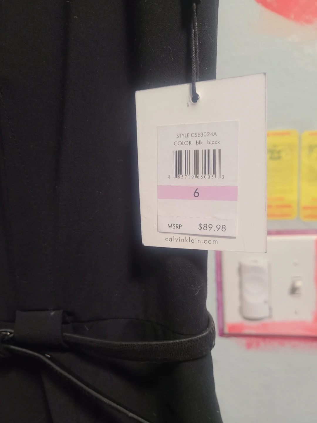 Calvin Klein Black Sleeveless Sheath Dress Size 6 - photo 2
