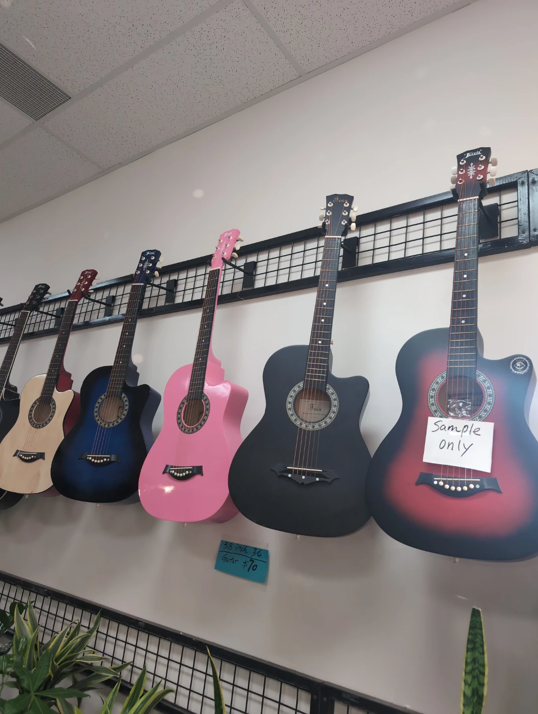 38 inch acoustic guitar 3/4 size brand new $70 each