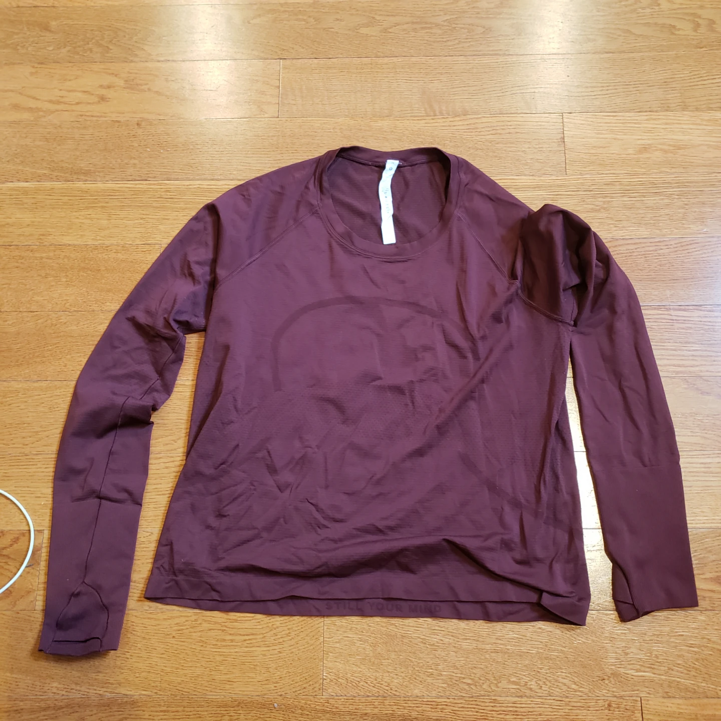 Lululemon Long Sleeve Top Burgundy Size 14