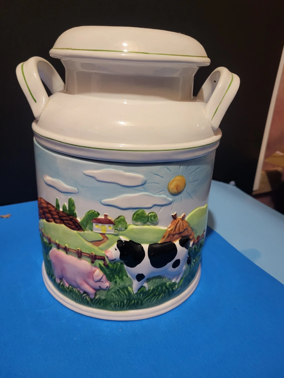 Vintage Ceramic Milk Jug  and Cow Cookie Jars - photo 2