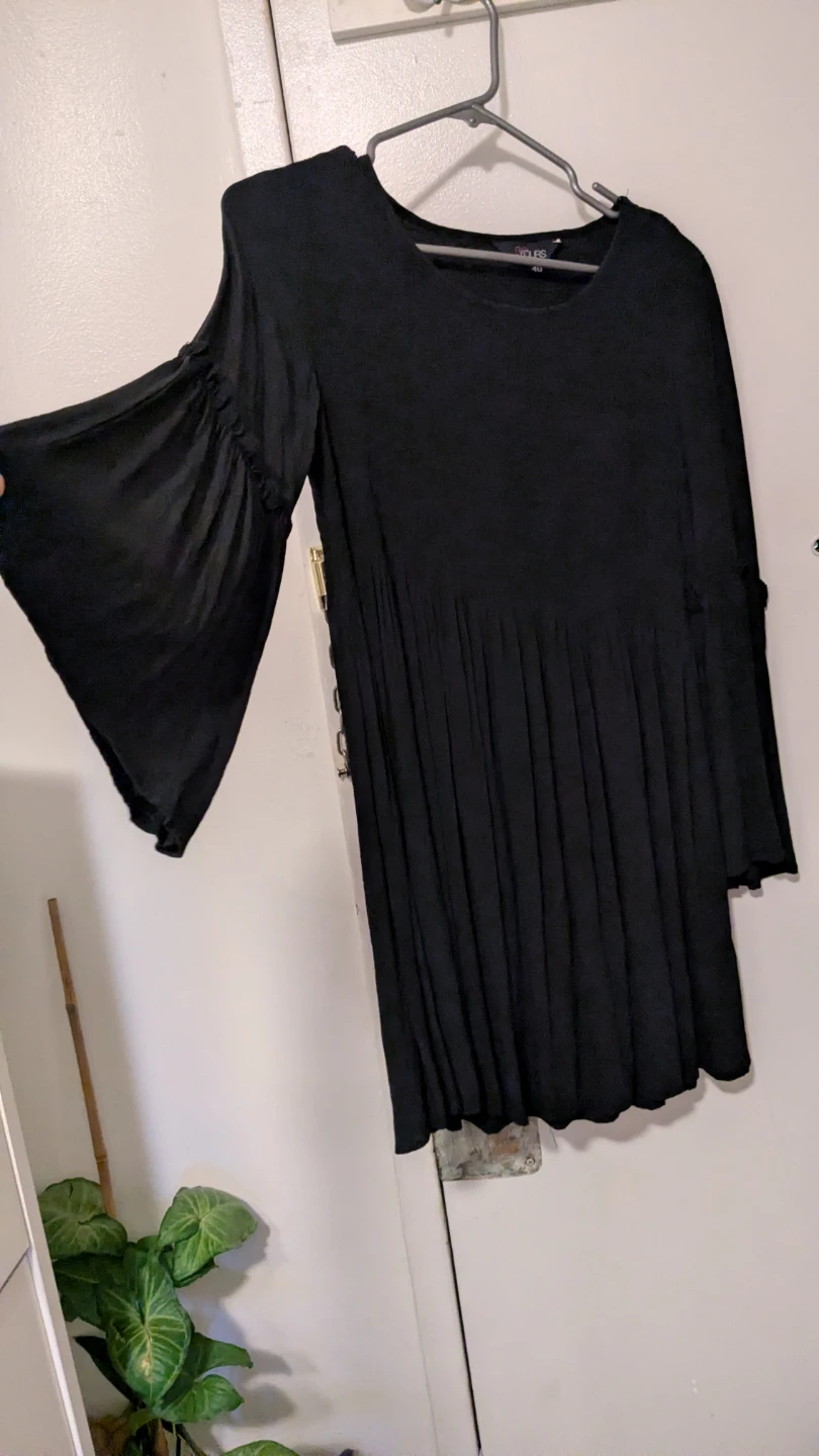 Yours Black Smocked Top
