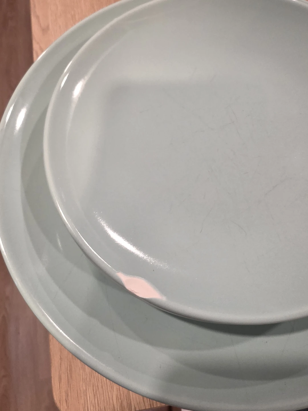 Set of 8 Light Blue Plates - photo 3