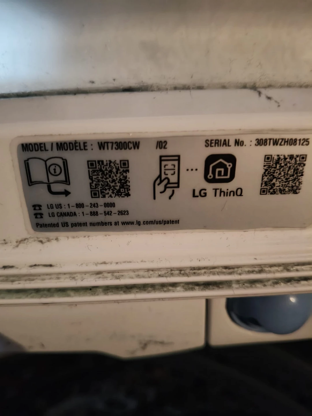 LG WT7300CW Washing Machine - photo 3