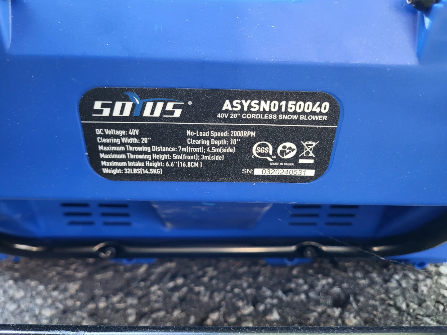 40V Cordless Snow Blower/ Thrower - photo 5