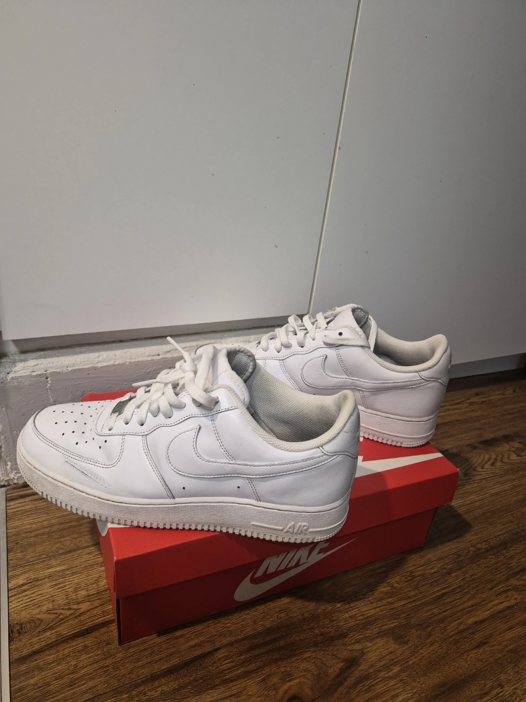Nike Air Force 1 White Sneakers - Size 11