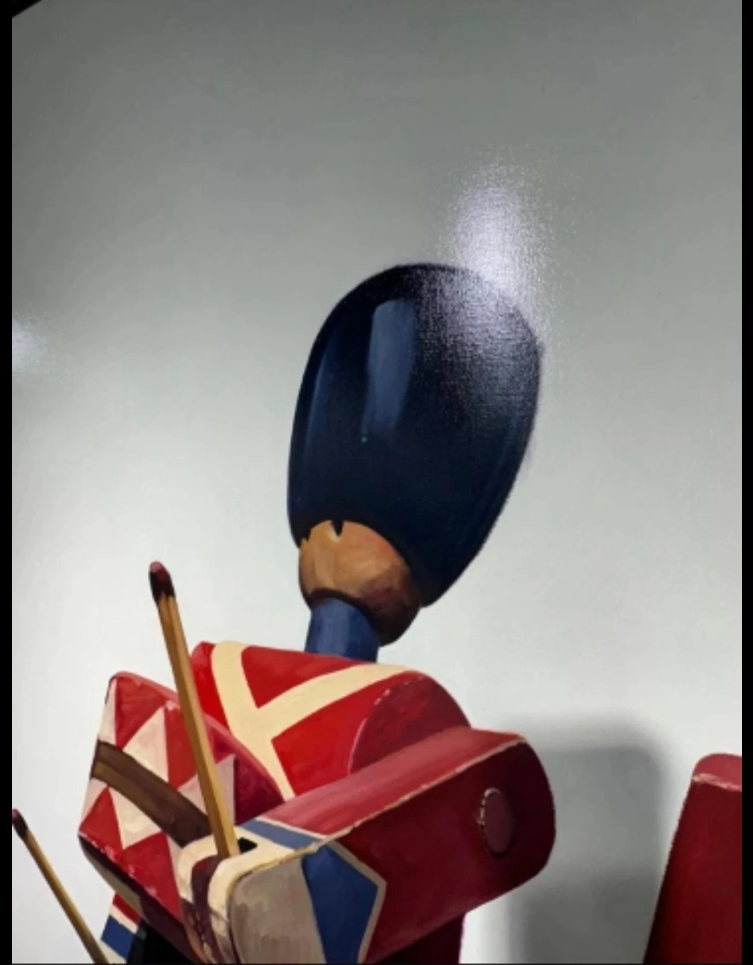 Original oil painting  6ft by 5 ft "Wooden Royal Guard" - photo 2