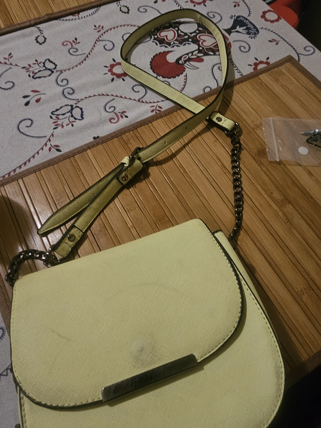 Pale Yellow Crossbody Purse