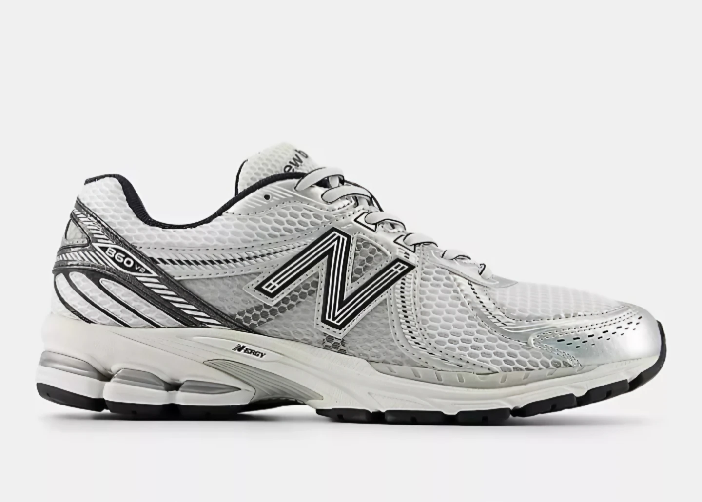 New Balance 860v2 Running Shoes Silver Men Size 10.5