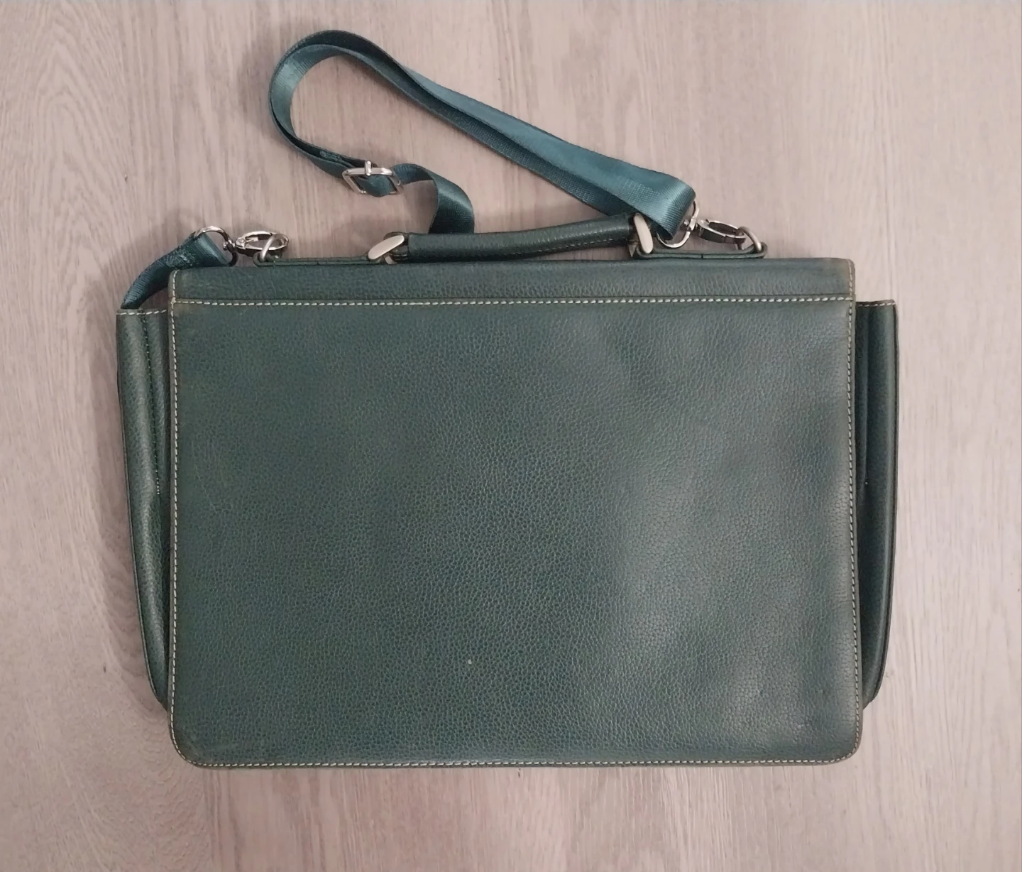 Lacoste Green Leather Briefcase - photo 3